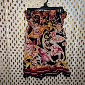 Espresso Tube top dress or shirt patterned size S